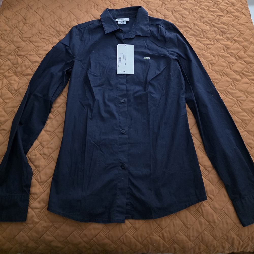 Lacoste Navy Polo with Iconic Logo